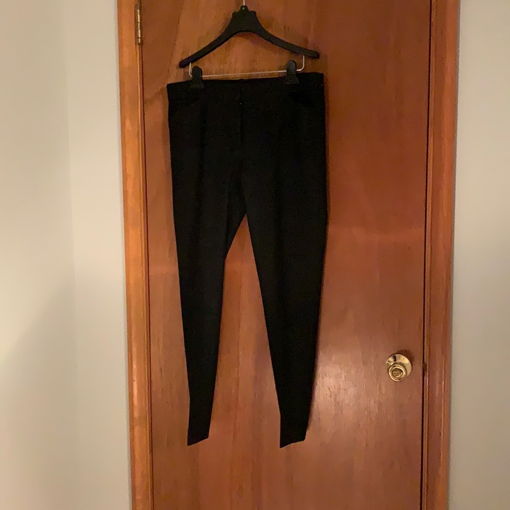 J Crew black stretch dress pants with straight leg